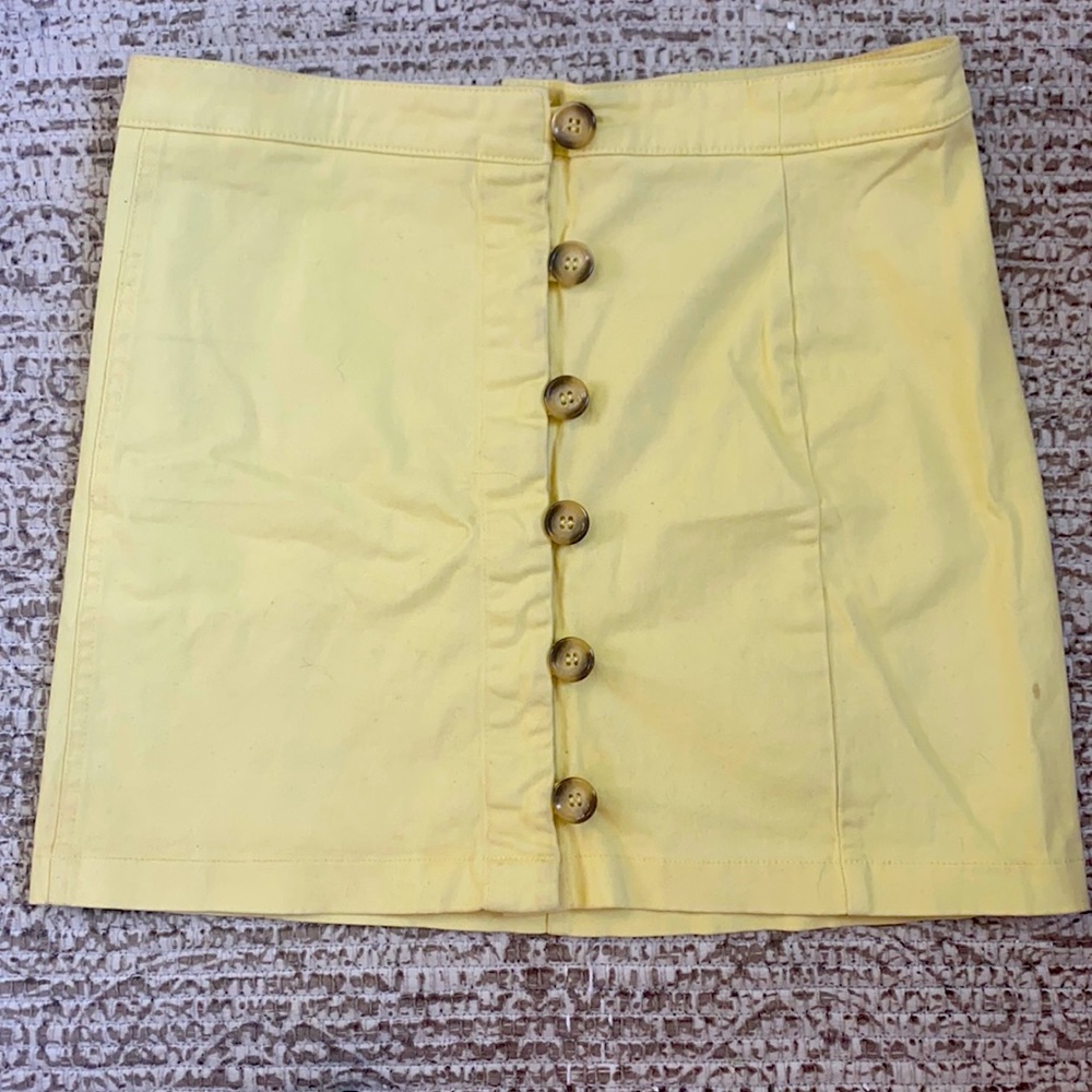 Yellow Forever 21 Mini Skirt